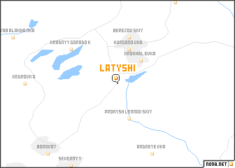 map of Latyshi