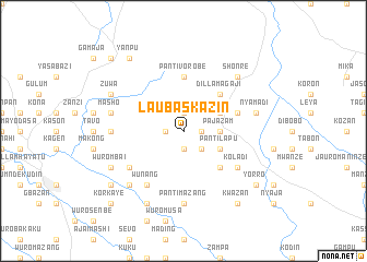 map of Laubas Kazin