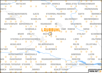 map of Laubbühl