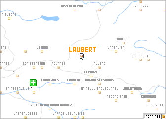 map of Laubert