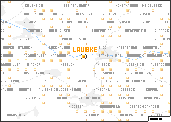 map of Laubke