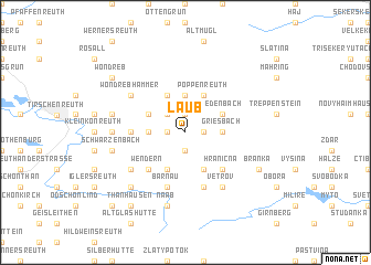 map of Laub