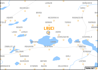 map of Lauči