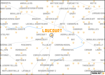 map of Laucourt