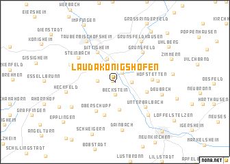 map of Lauda-Königshofen