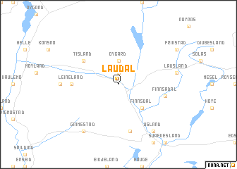 map of Laudal