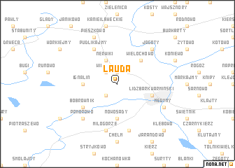 map of Lauda