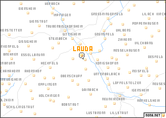 map of Lauda