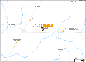 map of Lauderdale