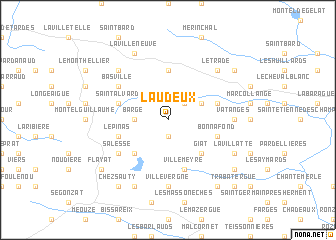 map of Laudeux