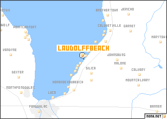 map of Laudolff Beach
