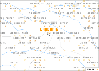 map of Laudonie