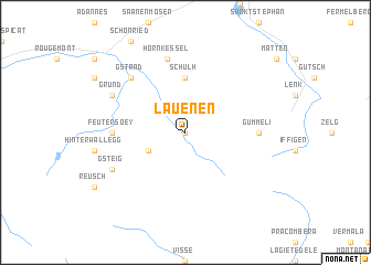 map of Lauenen