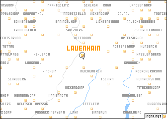 map of Lauenhain