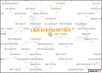 map of Laufen an der Eyach