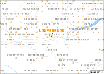 map of Laufenburg