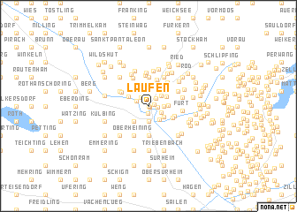 map of Laufen