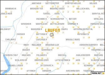 map of Laufen