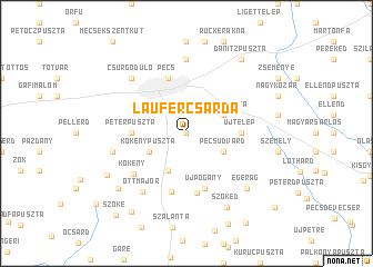 map of Laufercsárda