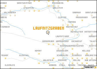 map of Laufnitzgraben