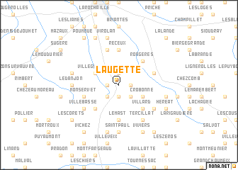 map of LʼAugette