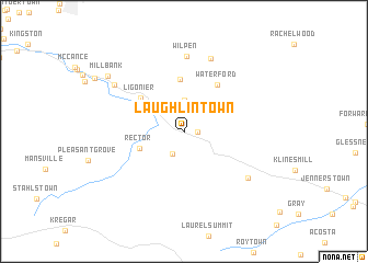 map of Laughlintown