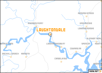 map of Laughtondale