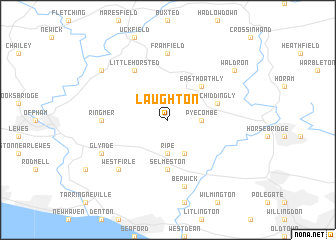 map of Laughton