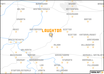 map of Laughton