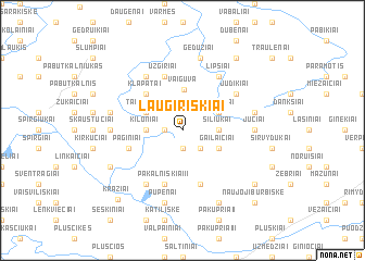 map of Laugiriškiai