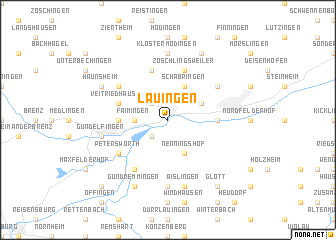 map of Lauingen