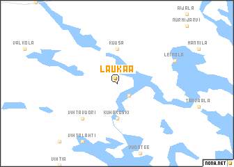 map of Laukaa