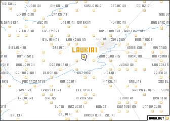 map of Laukiai