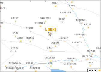 map of Lauki