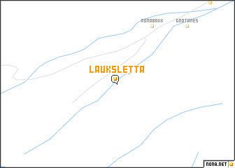 map of Lauksletta