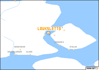 map of Lauksletta