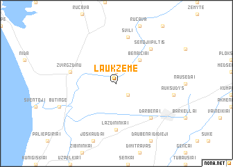 map of Laukžemė