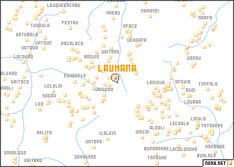 map of Laumana