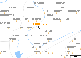 map of La Umbría