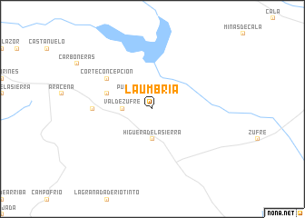 map of La Umbría