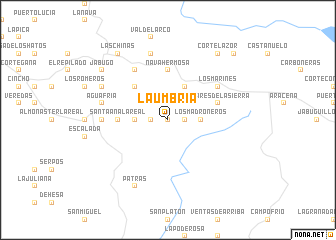 map of La Umbría