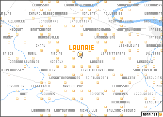 map of LʼAunaie