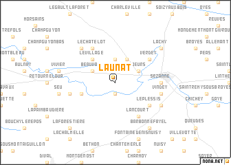 map of Launat