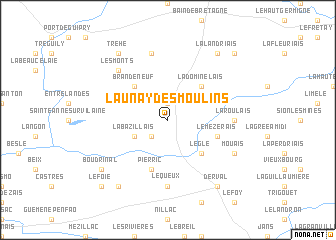 map of Launay des Moulins