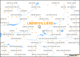 map of Launay-Villiers