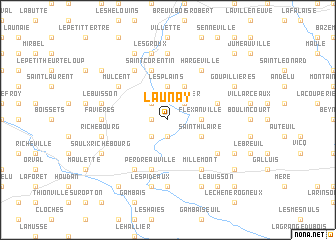 map of LʼAunay