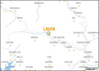 map of La Uña