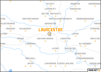 map of Launceston