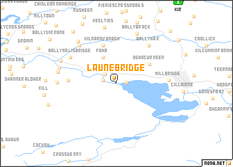 map of Laune Bridge