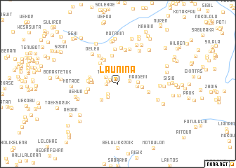 map of Launina